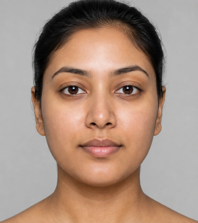 Acne treatment before and after - after